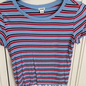 Stripped crop top from garage